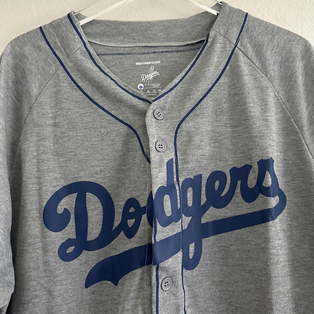 Dodgers Baseball Jersey Mens XL Gray Sandy Koufax 32 Stadium Limited Edition - Picture 4 of 10